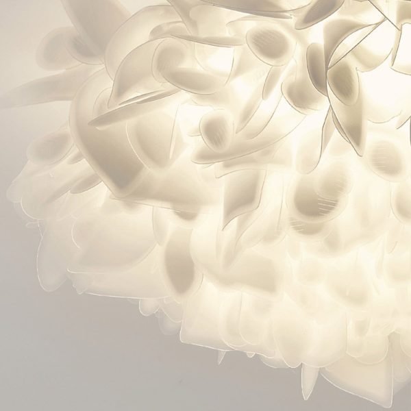 Flower Petals Three Step Dimming LED White Ins Nordic Chandelier Light - Image 10