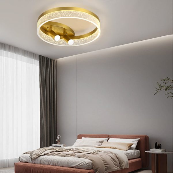 Round 3 Step Dimming LED Creative Modern Ceiling Lights with 2 Spotlights - Image 4