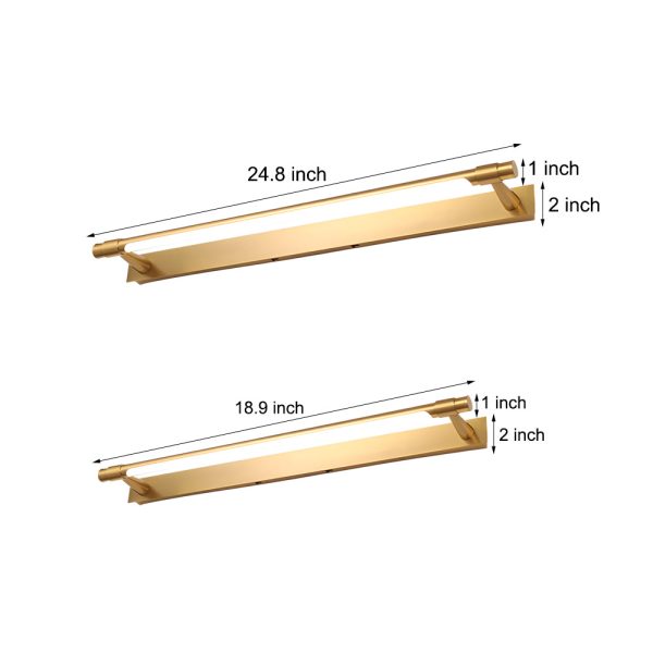 120?? Rotatable Flush-Mount Bathroom Vanity Light with Linear Bar and Elegant Finishes - Image 6