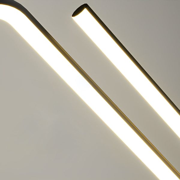 Wavy Linear 3 Step Dimming LED Nordic Chandelier Pendant Light Hanging Lamp - Image 10