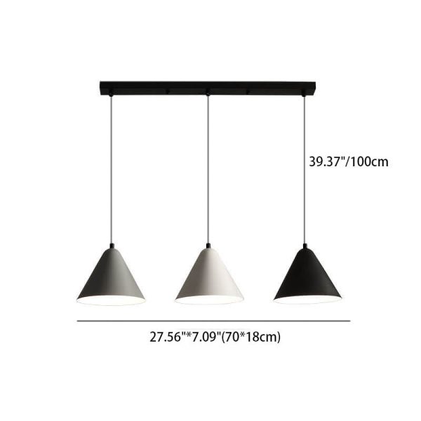 Nordic Creative Simple Wrought Iron Horn Island Light 3-Light Chandelier - Image 5