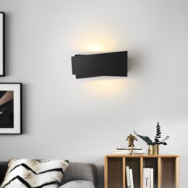Folding Rectangular Iron LED up and Down Lighting Modern Wall Lamp - Image 4