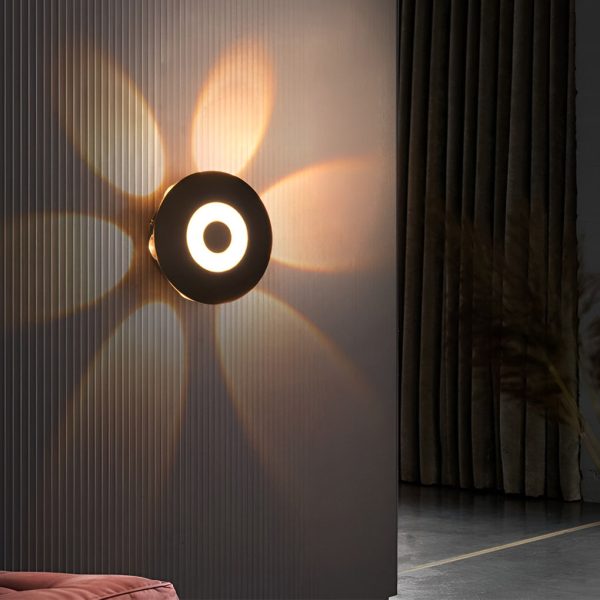 Round Waterproof LED Black Modern Wall Washer Light Wall Sconce Lighting - Image 8