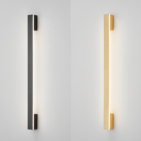 Long Strip Minimalist Three Step Dimming LED Copper Modern Wall Lamp - Image 8