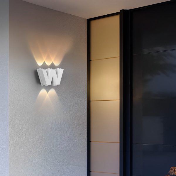 N/V/W Letters Creative Waterproof Modern LED Outdoor Wall Sconce Lighting - Image 6