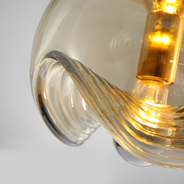 Retro Creative Electroplated Glass LED Modern Pendant Light Hanging Lamp - Image 10