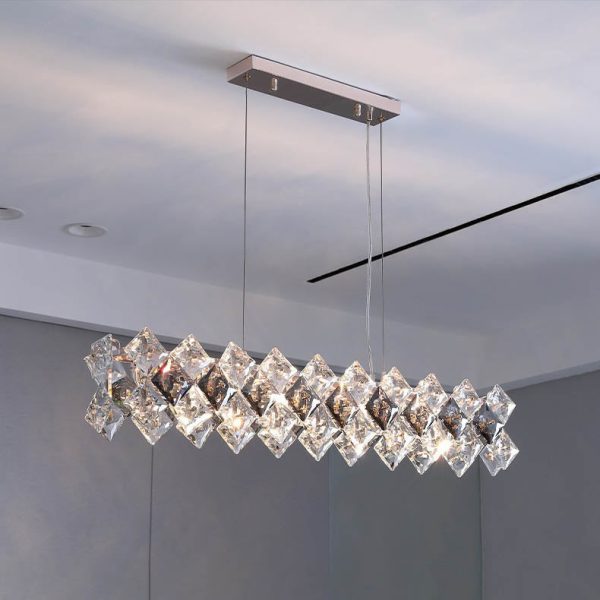 Contemporary Luxury Crystal Diamond Circle Plated Hardware 5/6/7/8/10/14 Light Chandelier For Living Room - Image 25