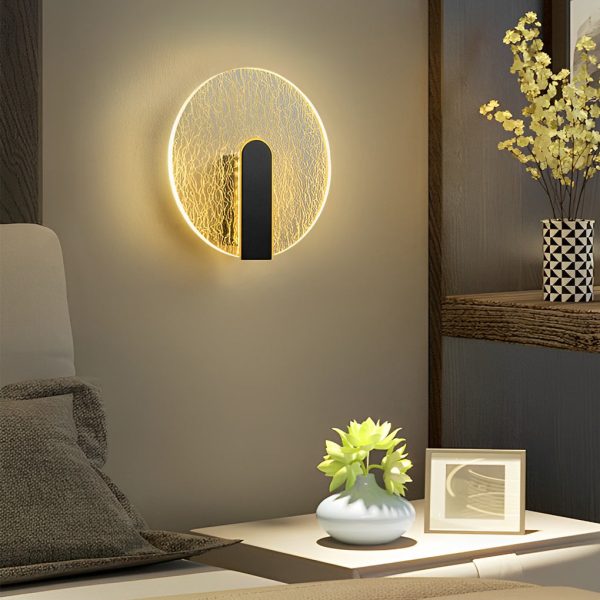 Minimalist Round Square LED Creative Modern Wall Lamp Bedside Lights - Image 4