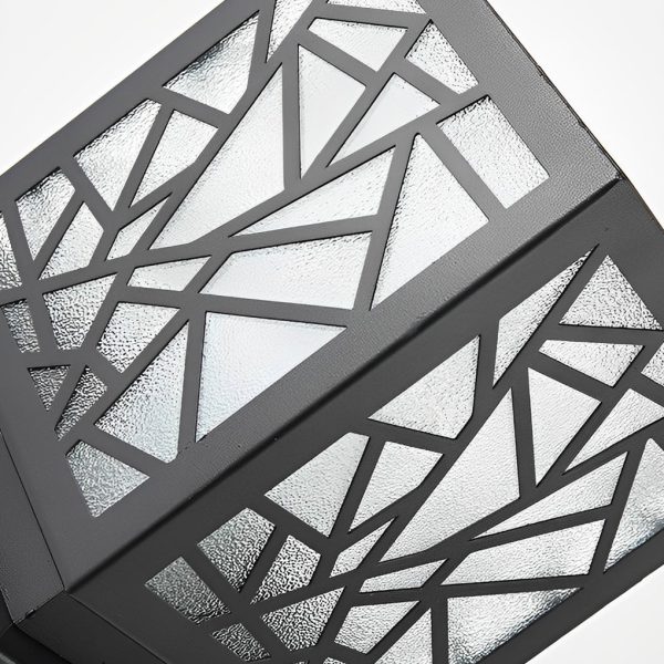 Retro LED Waterproof Black Modern Solar Path Lights Outdoor Lawn Light - Image 10