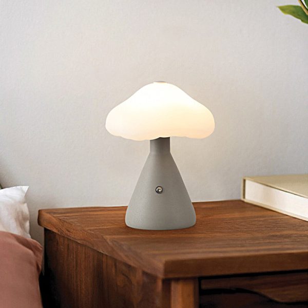 6.3 inch Metal Mushroom Cloud Table Lamp LED Ambient Lighting - Image 2