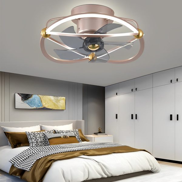 Intelligent Adjustable Stepless Dimming LED Ceiling Fan Light with Remote - Image 4