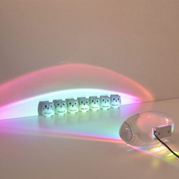Creative Crystal Projection Angel Eye LED Table Lamp - Image 9