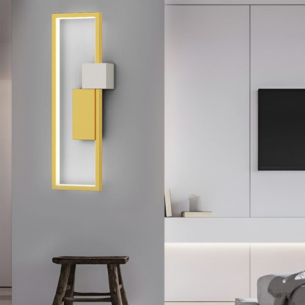Rectangular Three-color Light LED Nordic Wall Light Fixture Wall Lamp - Image 6