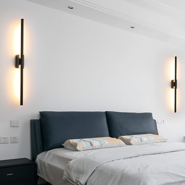 Electroplated Metal Strip LED Modern Wall Sconce Lighting Wall Lamp - Image 7