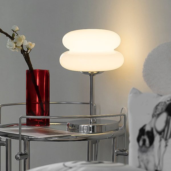 USB Glass Burger Creative Warm Light Modern Table Lamp - Image 5