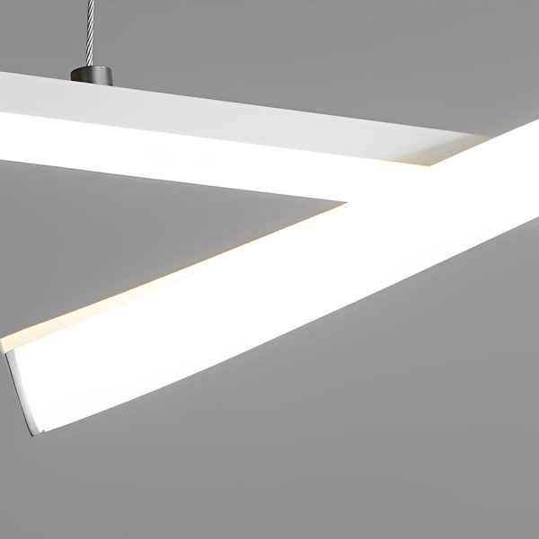Double Wavy Minimalist LED Creative Modern Chandelier Hanging Ceiling Lamp - Image 8