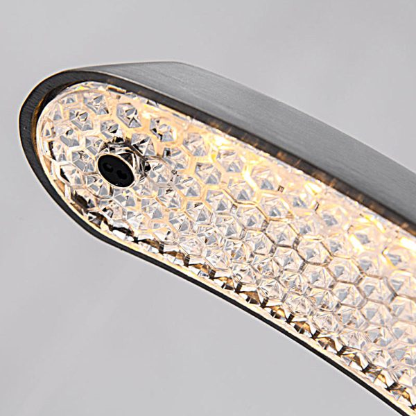 Modern LED Ring-Shaped Pendant Light with Acrylic Shades for Living Room - Image 6
