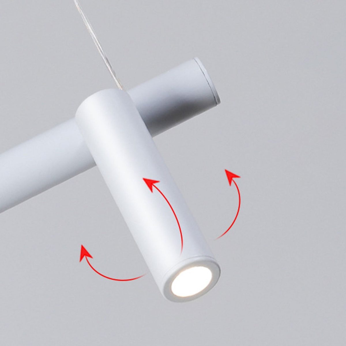 Minimalist  Island Light Linear 6/7 Light Acrylic Iron LED Chandelier - Image 16