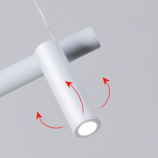 Minimalist  Island Light Linear 6/7 Light Acrylic Iron LED Chandelier - Image 16