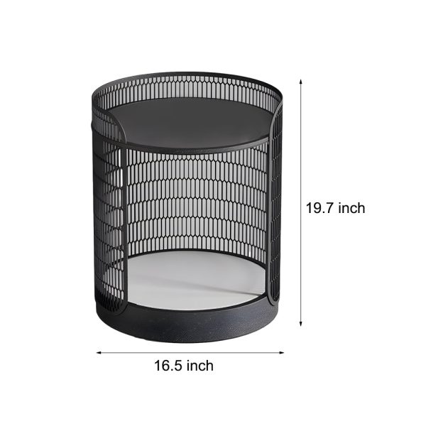 19 inch LED Open Mesh Outdoor Floor Lamp with Table - Image 8