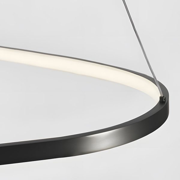 Black 1/2/3-Light Triangle Ring Chandelier - Image 8