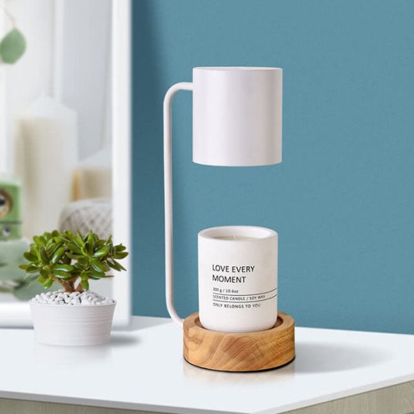 Japanese Minimalist Wood Timing Dimming 1-Light Melting Wax Table Lamp - Image 15