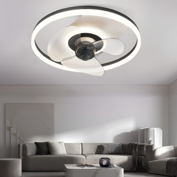 Circular Stepless Dimming Modern Inverter Ceiling Fan Light with Remote Control - Image 5