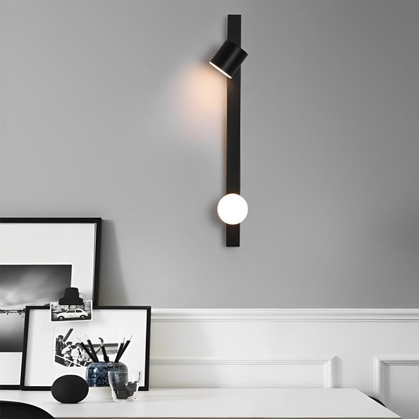 Adjustable Minimalist Creative Electroplated Metal Black Wall Sconces - Image 6