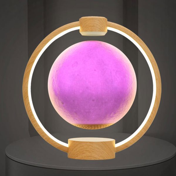 Creative Maglev Moon Design LED Colorful Light Night Light Table Lamp - Image 14