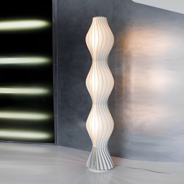 Modern Coastal LED Wavy Floor Lamp - Image 6