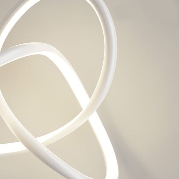 Circular Rings Creative Three Step Dimming LED Modern Chandelier Light - Image 11