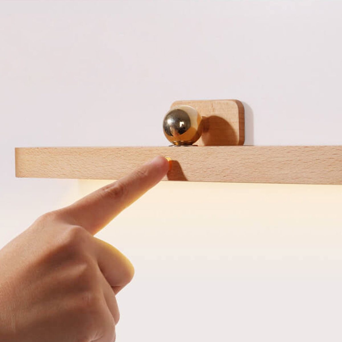Modern Wooden Strip USB Magnetic LED Mirror Front Wall Sconce Lamp - Image 11