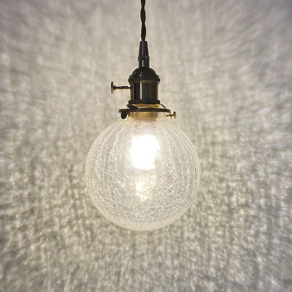 Spherical Glass Cracked Pattern LED Nordic Island Lights Hanging Ceiling Lamp - Image 7