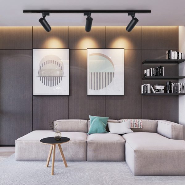 Modern Minimalist Adjustable Dimmable Focus Dimming Spotlight Tubular Track Lighting 3/4/5 Light LED Flush Mount For Living Room - Image 4