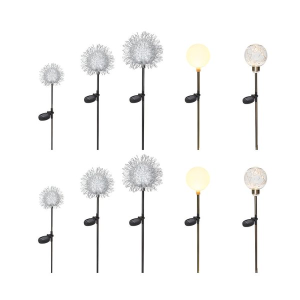 10-Piece Solar Dandelion Pathway Lights LED Outdoor Garden Lighting Set - Image 8