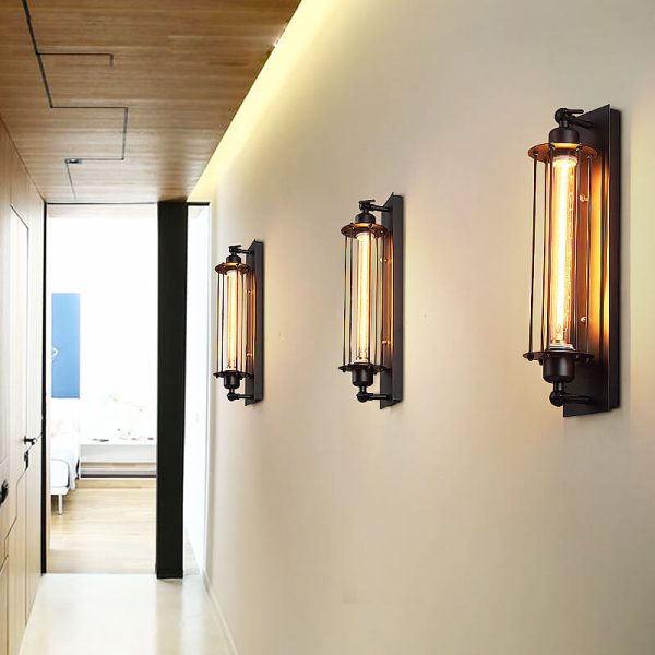 Industrial Style 1-Light Long Pencil Bulb LED Wall Sconce Lamp - Image 3