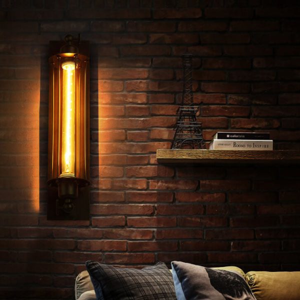 Industrial Style 1-Light Long Pencil Bulb LED Wall Sconce Lamp - Image 4