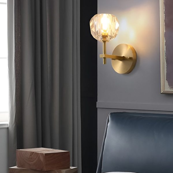 Ball-shaped LED Crystal Gold Postmodern Plug in Sconce Lighting Wall Lamp - Image 8