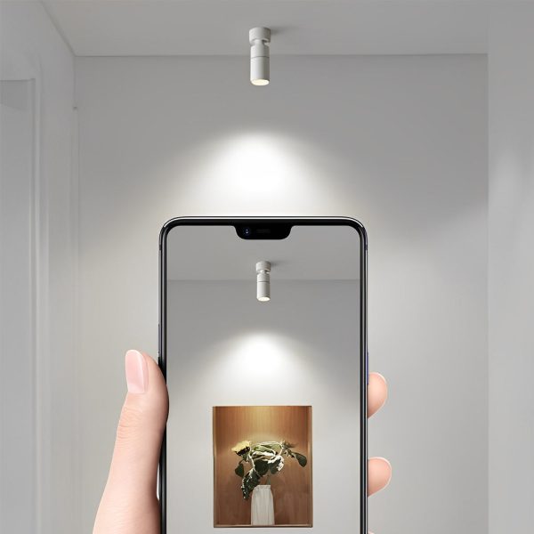 Up and Down Adjustable Round LED Ceiling Mounted Minimalist Spotlight - Image 8