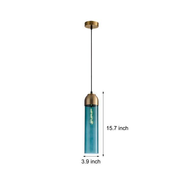 Simple Long Tube Glass Bottle Nordic Simple Small Chandelier Pendant Lights - Image 7