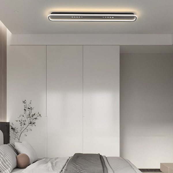 Simple Rounded Rectangular Three Step Dimming Modern Ceiling Light Fixture - Image 2