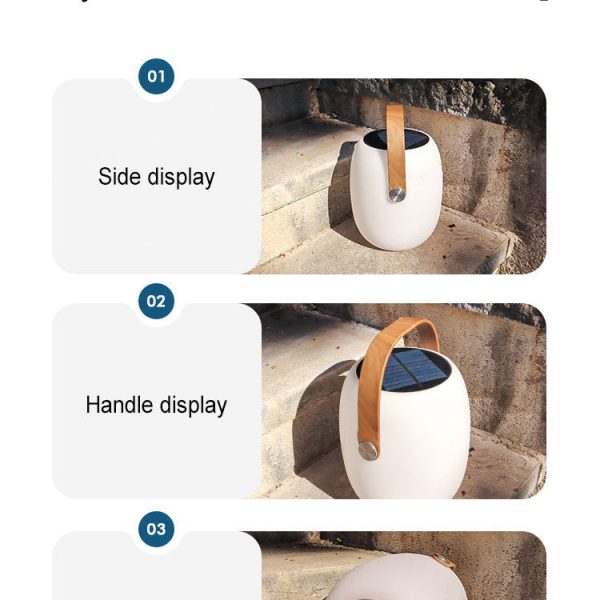 Solar PE Portable Basket LED Outdoor Waterproof Decorative Light - Image 10