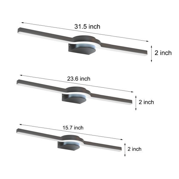 Curved Modern LED Bathroom Vanity Light in 16''/23''/31'' Length - Image 9