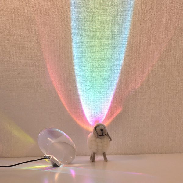 Creative Crystal Projection Angel Eye LED Table Lamp - Image 10