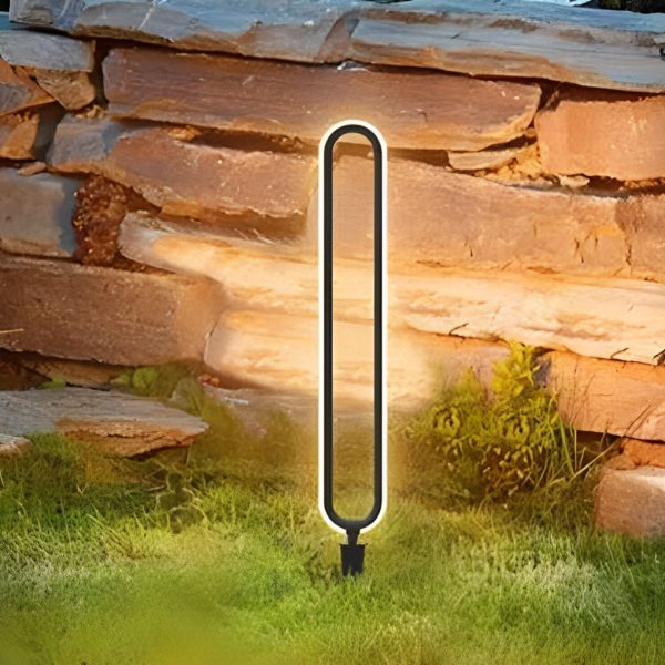 Waterproof Long Strip Aluminum LED Black Modern Solar Pathway Lights - Image 3