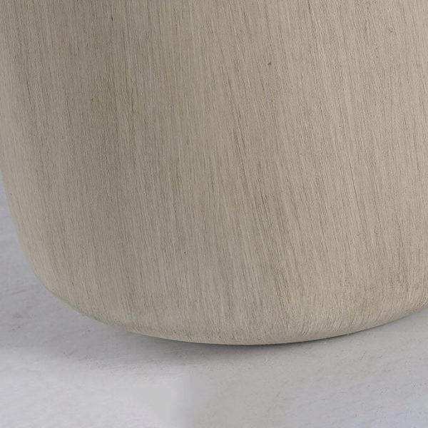 Vintage Minimalist Fabric Cement Base 1-Light Table Lamp - Image 10