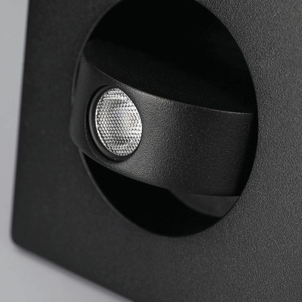 Round Square Adjustable 3W LED Recessed Nordic Wall Lamp Sconce Lighting - Image 7