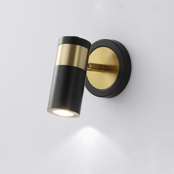 Modern Simplicity Plated Cylindrical Spotlight 1-Light Reading Wall Sconce Lamp - Image 8