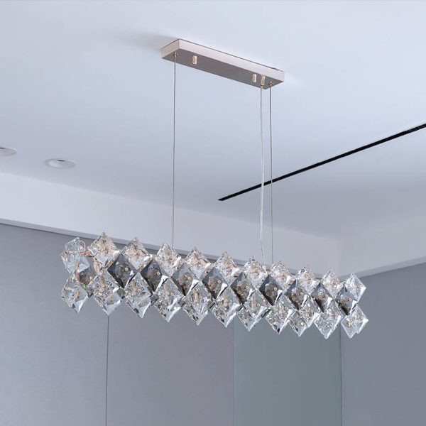 Contemporary Luxury Crystal Diamond Circle Plated Hardware 5/6/7/8/10/14 Light Chandelier For Living Room - Image 26