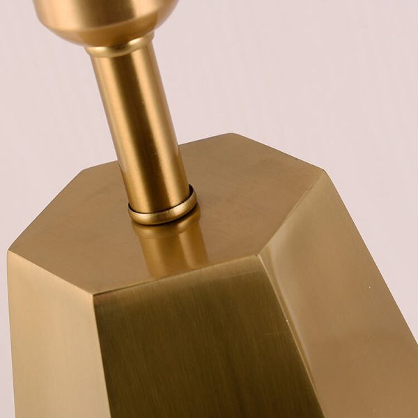 Luxury Art Fabric Metal Geometric Base 1-Light Table Lamp - Image 12